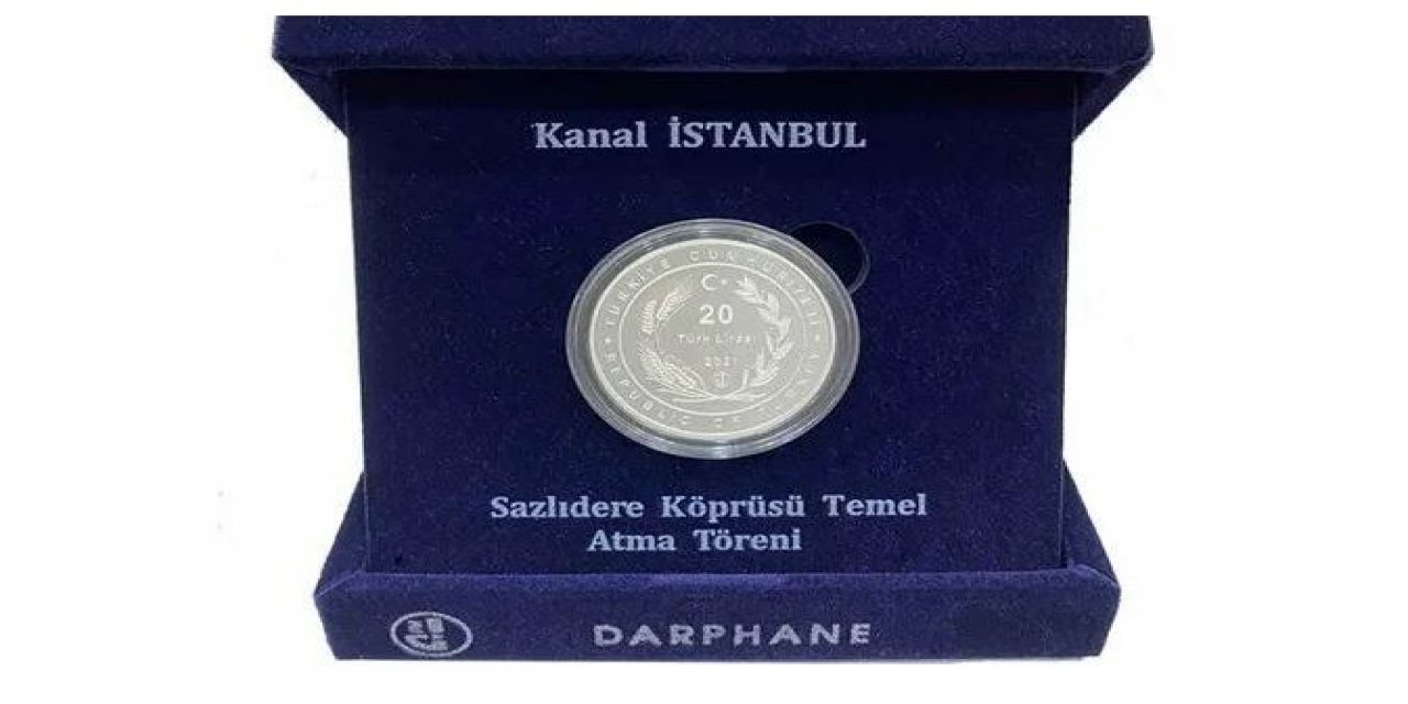 Darphane, Kanal İstanbul için hatıra parası bastı