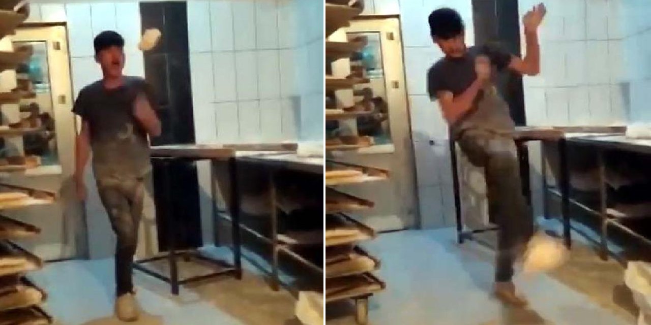 Hamurla top oynanan fırının işletmecisi kendini böyle savundu