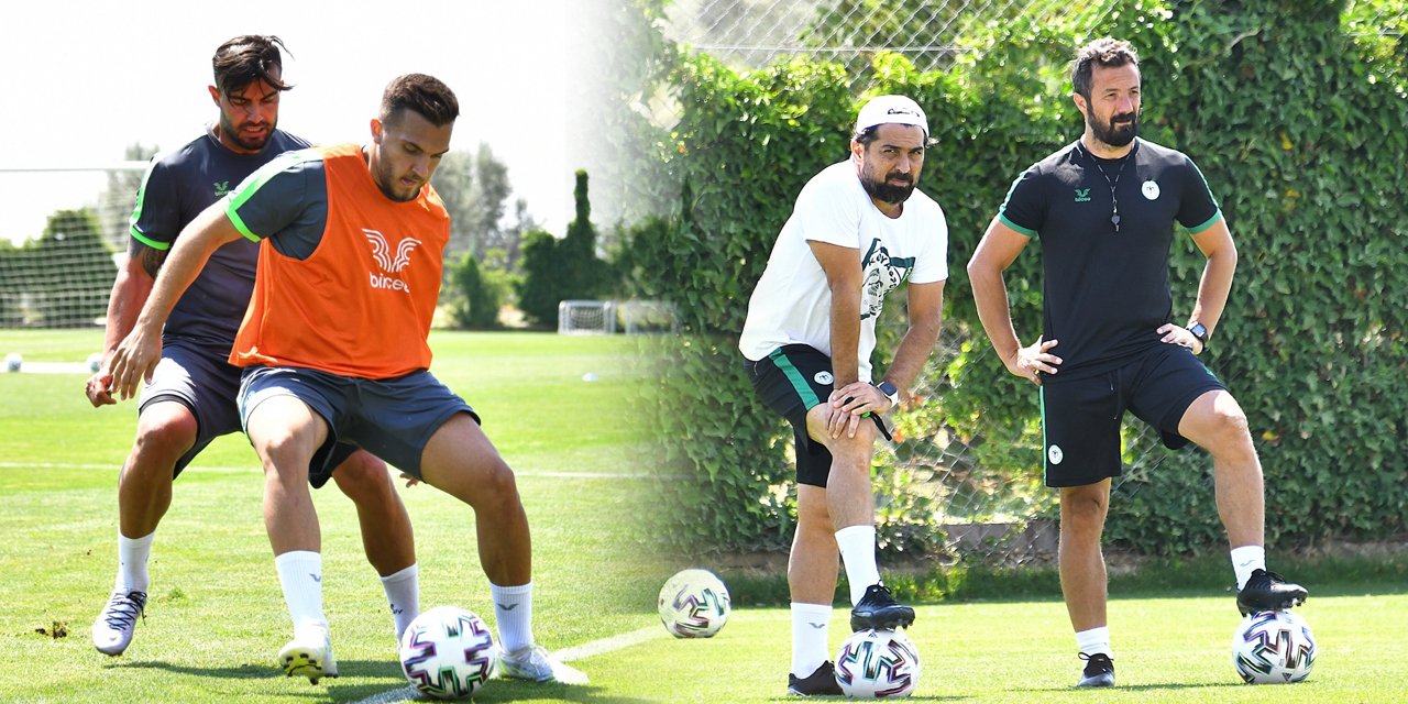 Konyaspor’dan pas ve taktik çalışması