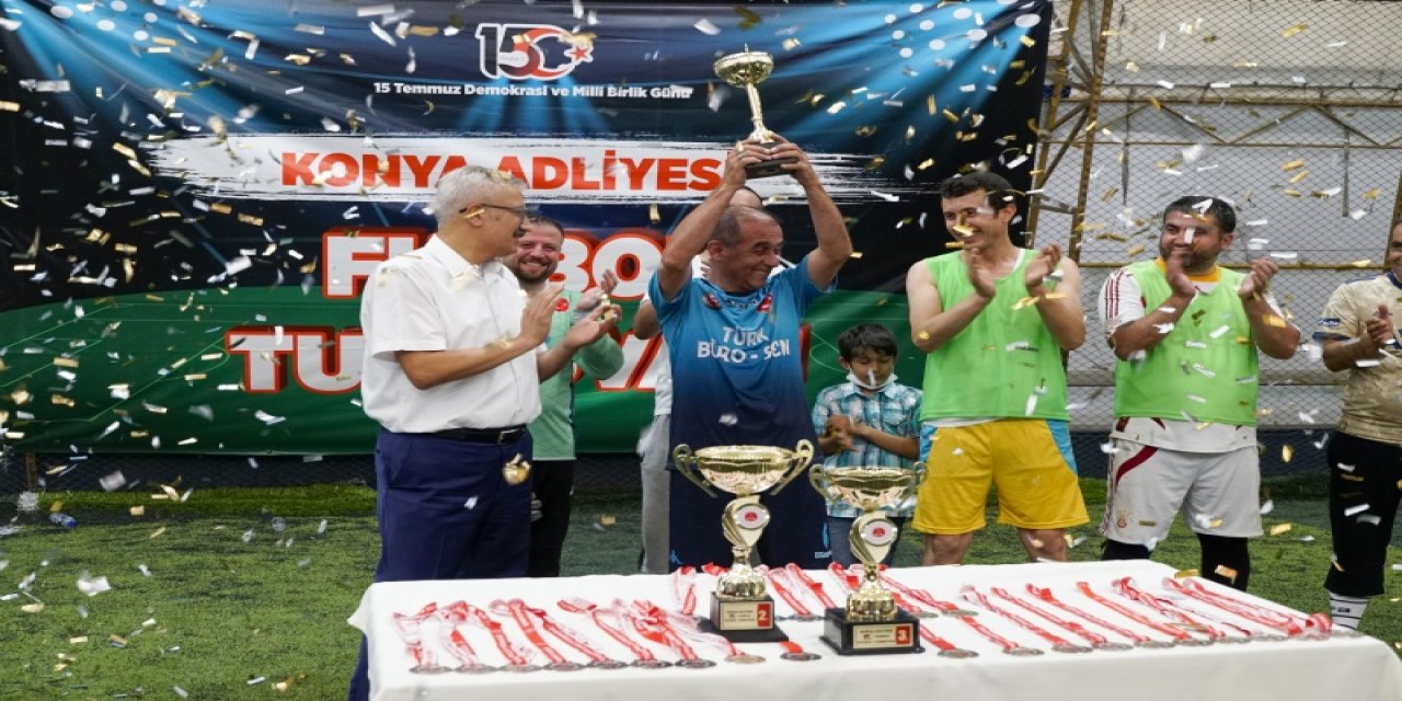 Konya Adliyesi’nde 15 Temmuz anısına futbol turnuvası