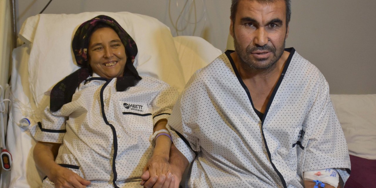 Konya Ereğlili çift, ikinci baharda ciğerlerini paylaştı! Ellerini hiç bırakmıyorlar