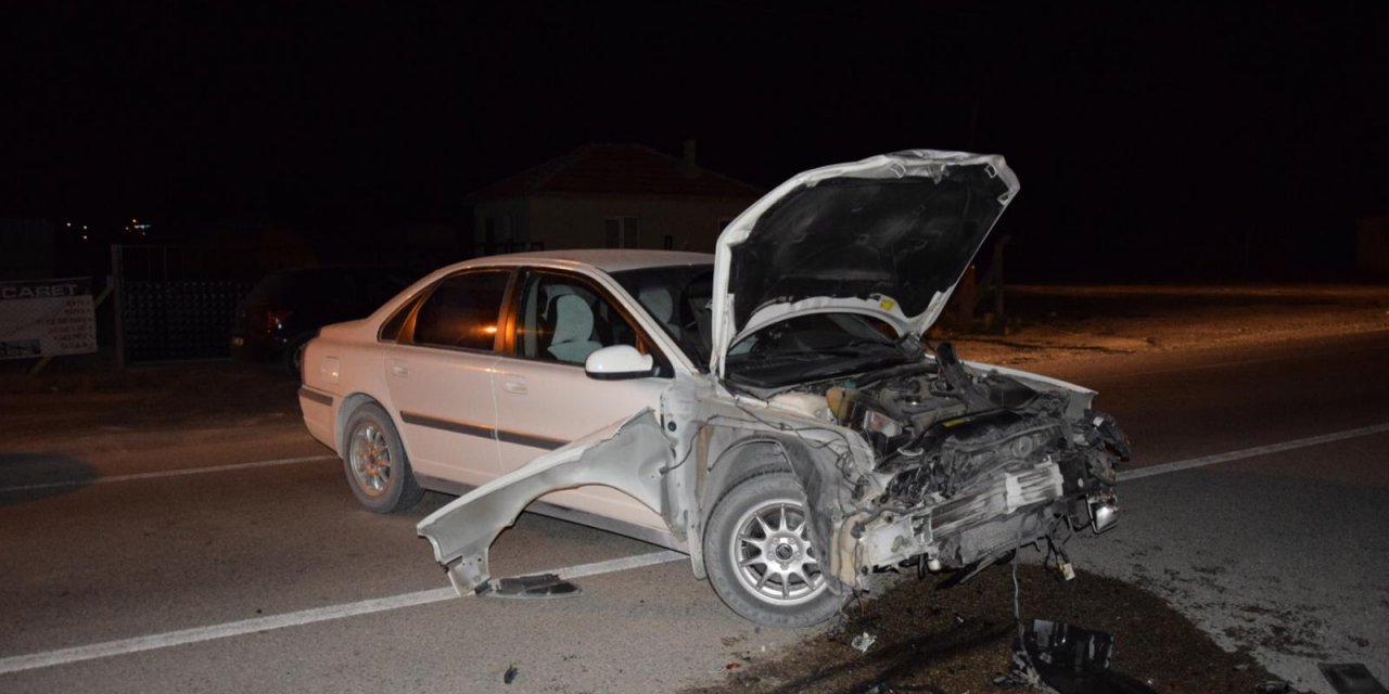 Konya’da gurbetçi aracı, başka bir araçla çarpıştı: 1 yaralı