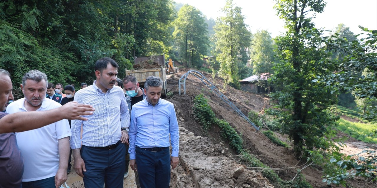 Çevre ve Şehircilik Bakanı Kurum, Rize'de incelemelerini sürdürdü