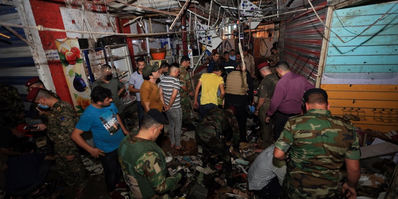 Irak'ın başkenti Bağdat'taki halk pazarında patlama: 22 ölü