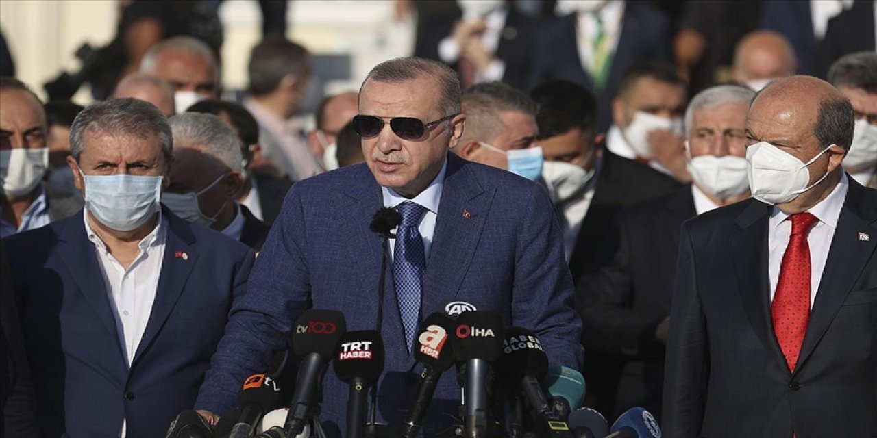 Bayramı KKTC'de karşılayan Cumhurbaşkanı Erdoğan'dan önemli açıklamalar