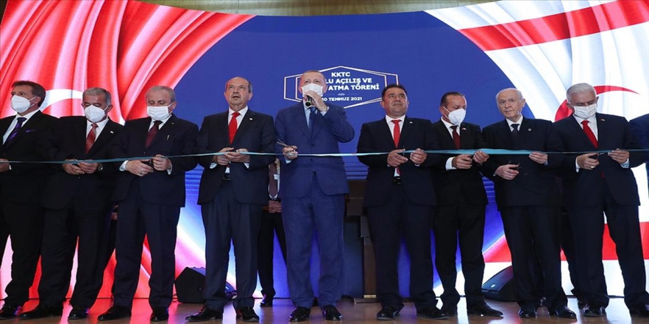 Cumhurbaşkanı Erdoğan: Kuzey Kıbrıs artık ayağa kalkıyor