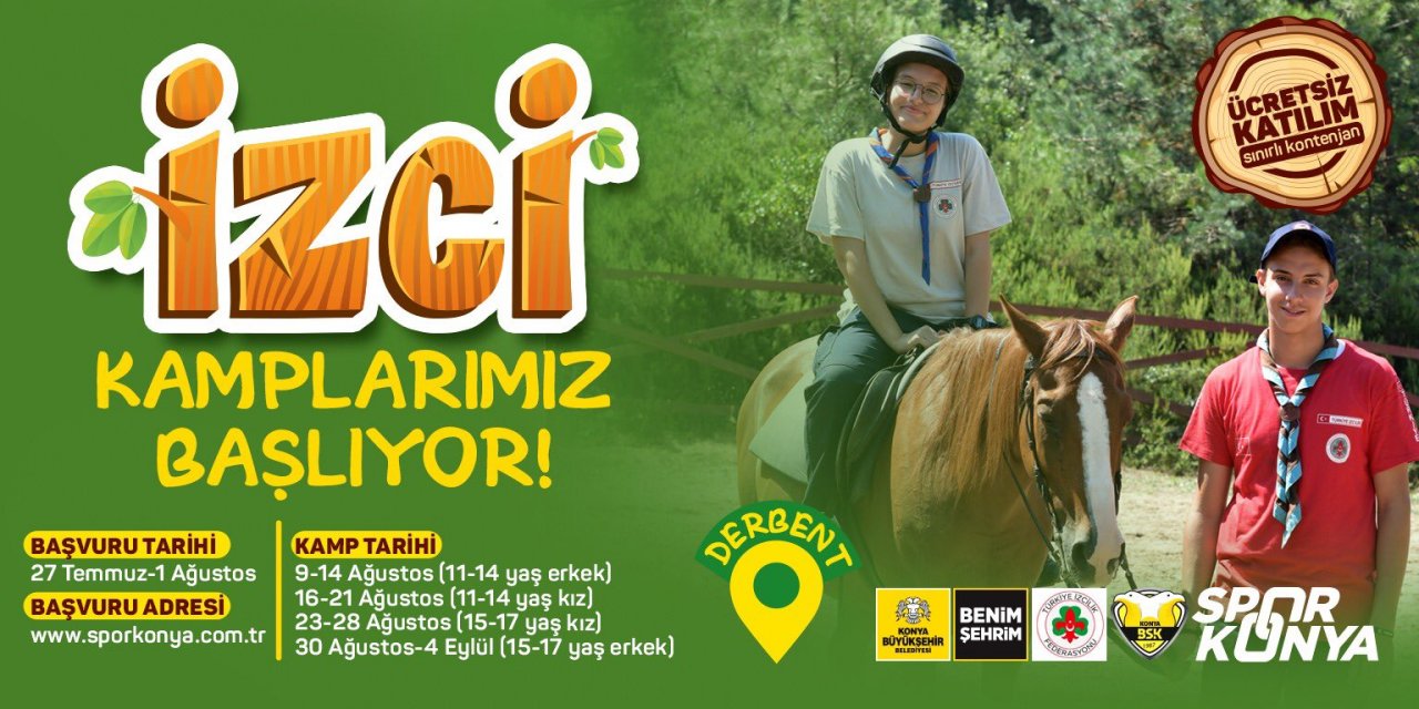 Konya Büyükşehir’in izcilik kampı kayıtları başladı I TIKLA, BAŞVUR