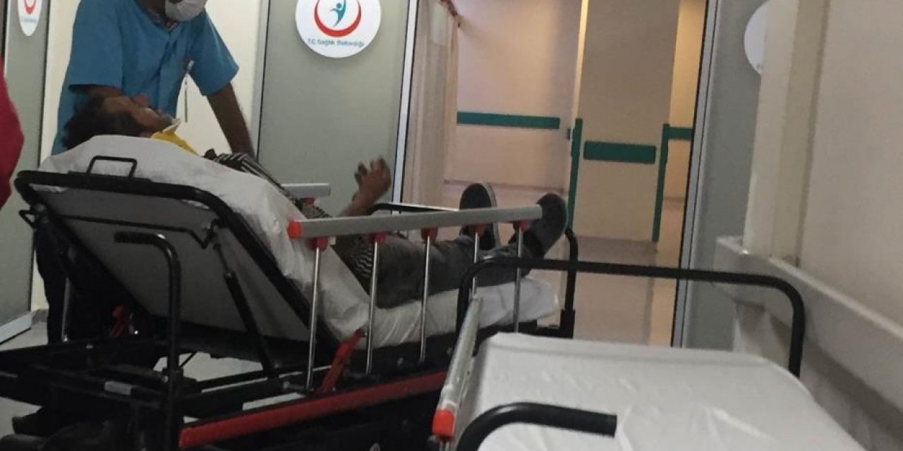 Konya’da selektör makinesinden düşen bir kişi yaralandı