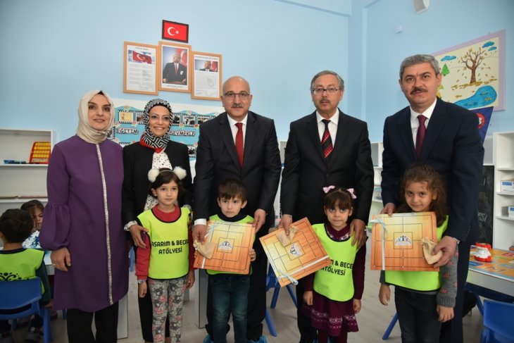 Fetihkent Anaokulu'nda tasarım ve beceri atölyeleri açıldı