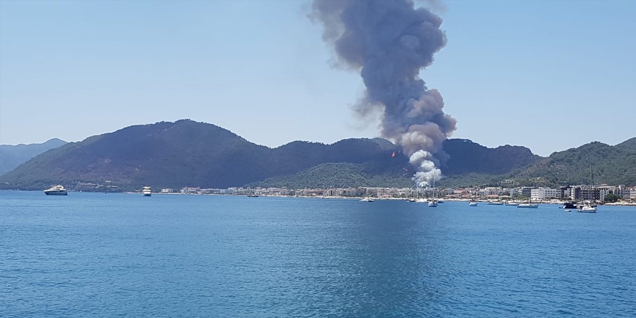 Son Dakika: Bir orman yangını da Marmaris'te çıktı