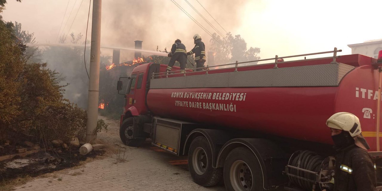 Konya’dan orman yangını bölgelerine 7 ekip daha gitti