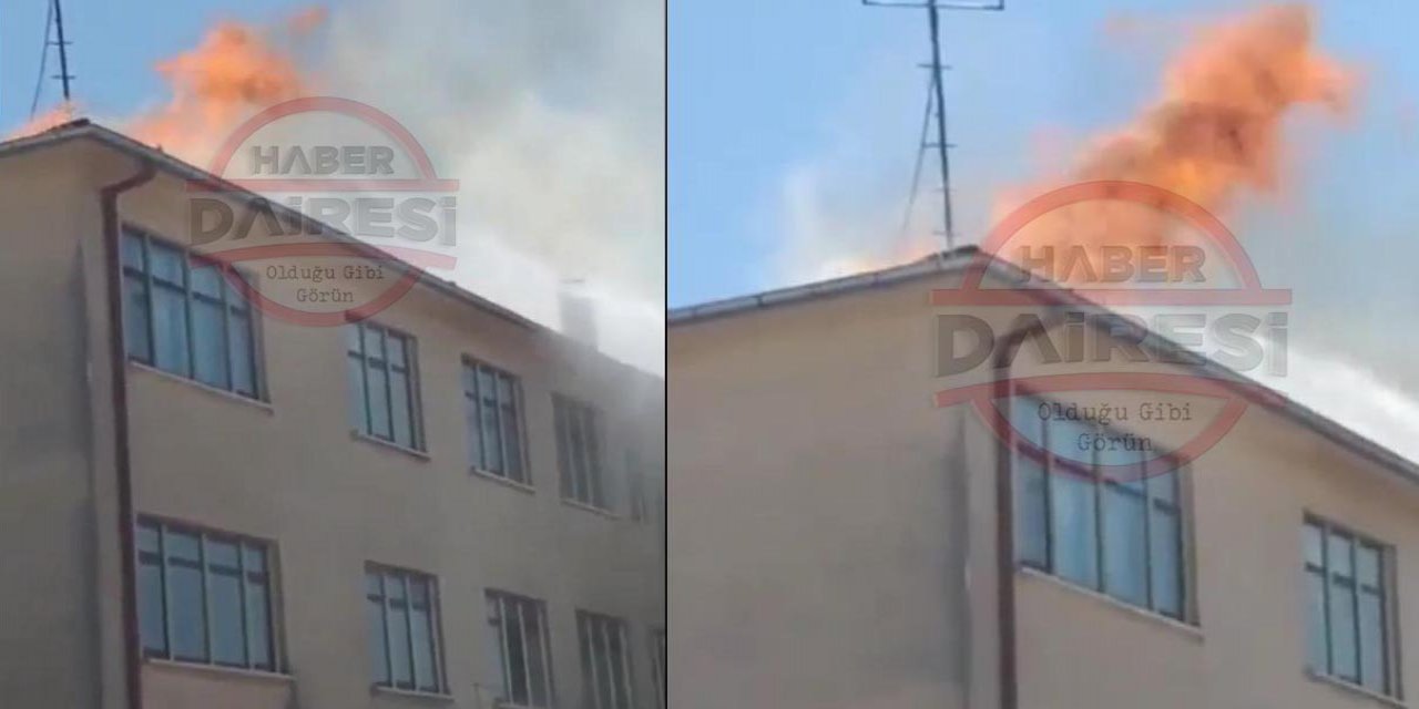 Konya’nın İsmil Mahallesinde korkutan yangın! İş merkezi alevler içinde kaldı
