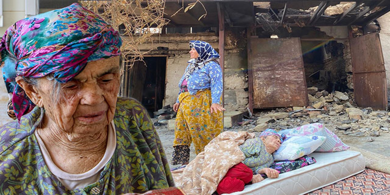Türkiye'nin yüreğini sızlatan fotoğraftaki kadın, evinin yandığını bilmiyor