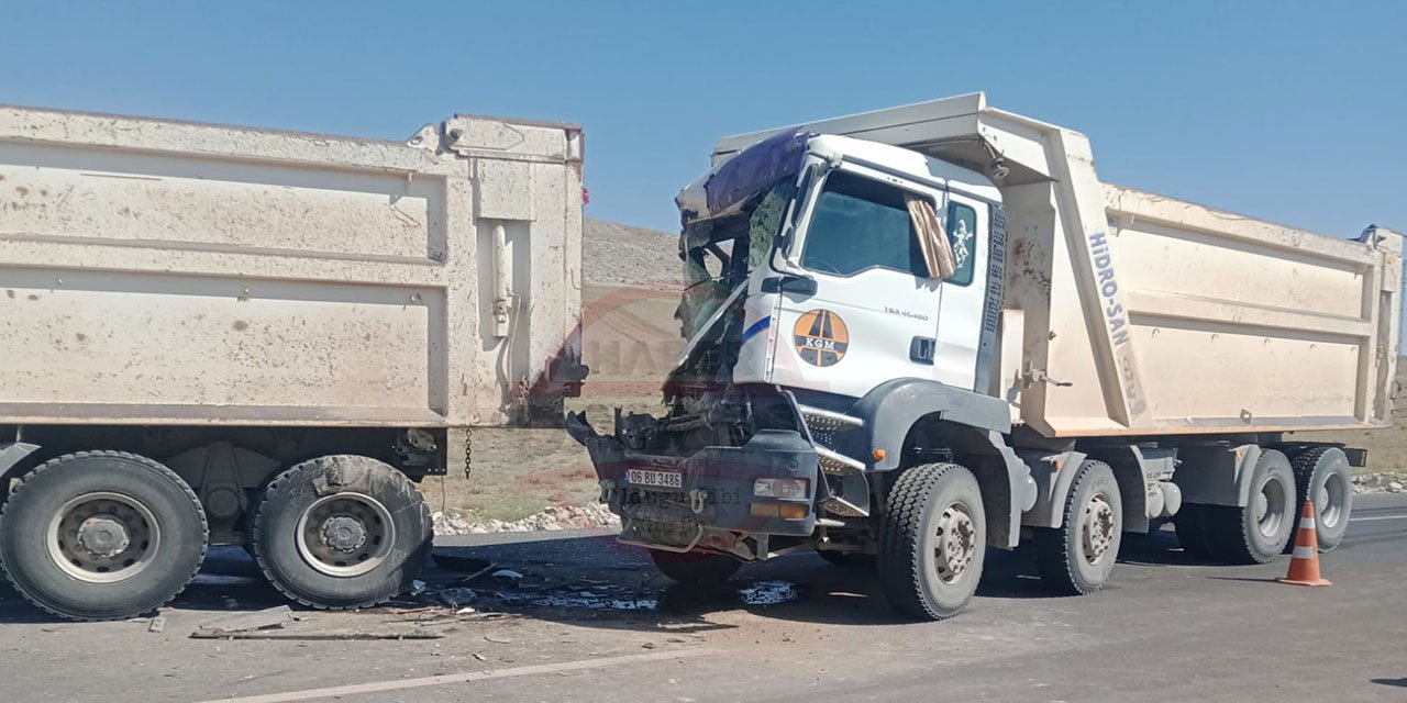 Konya’da kamyon TIR’a çarptı: 2 yaralı