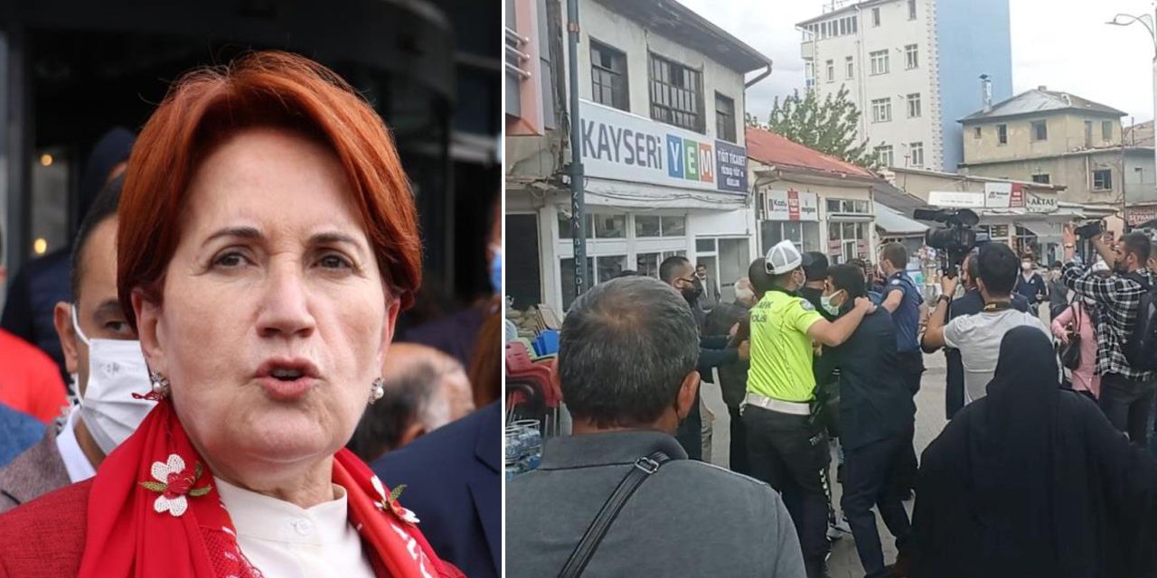 Akşener bu kez Sivas’ta protesto edildi: "Kendisi FETÖ'cünün kralıdır"