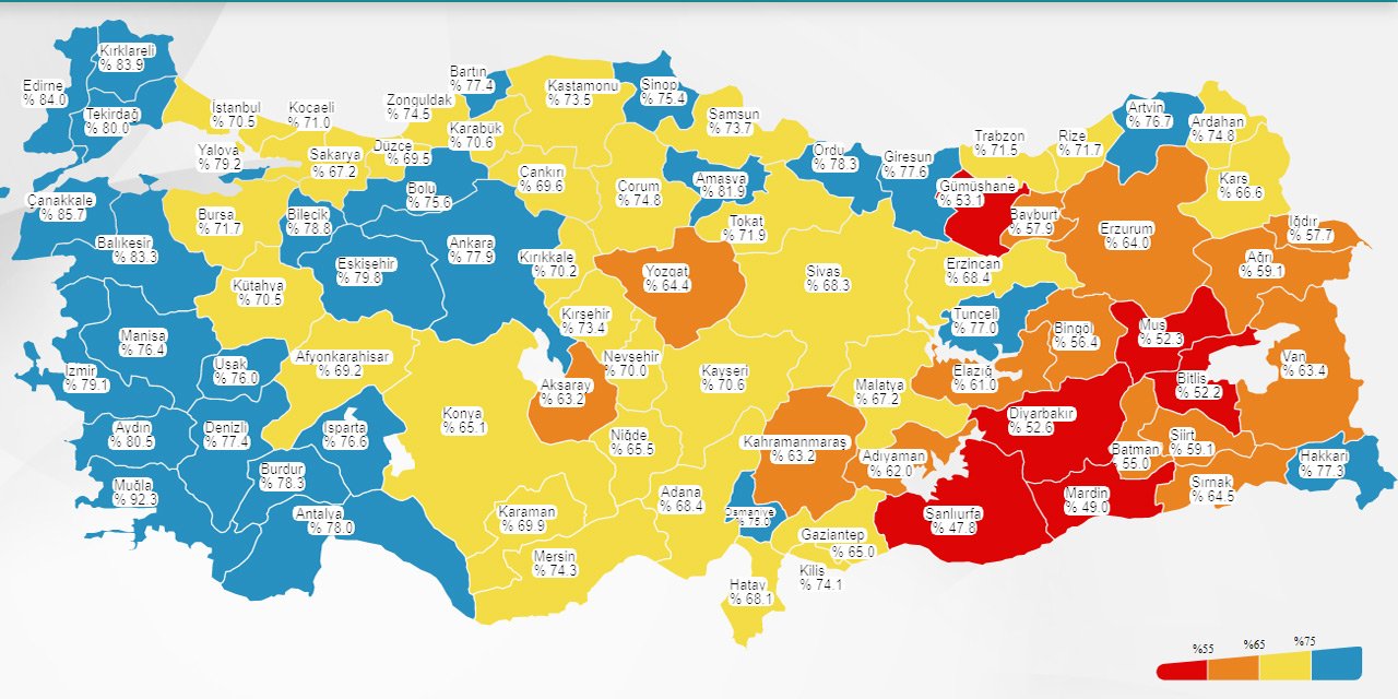 Kovid-19 risk haritasında Konya'nın rengi değişti