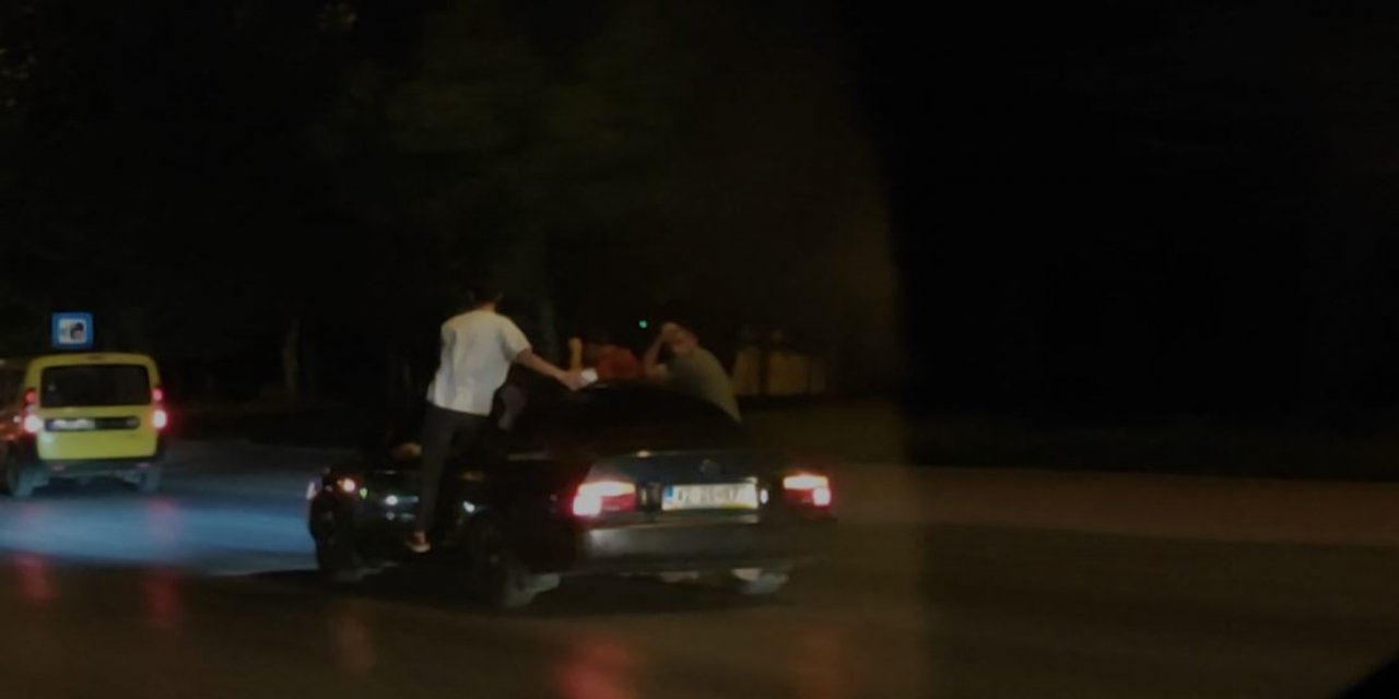 Konya trafiğinde kameraya takılan bir görüntü!