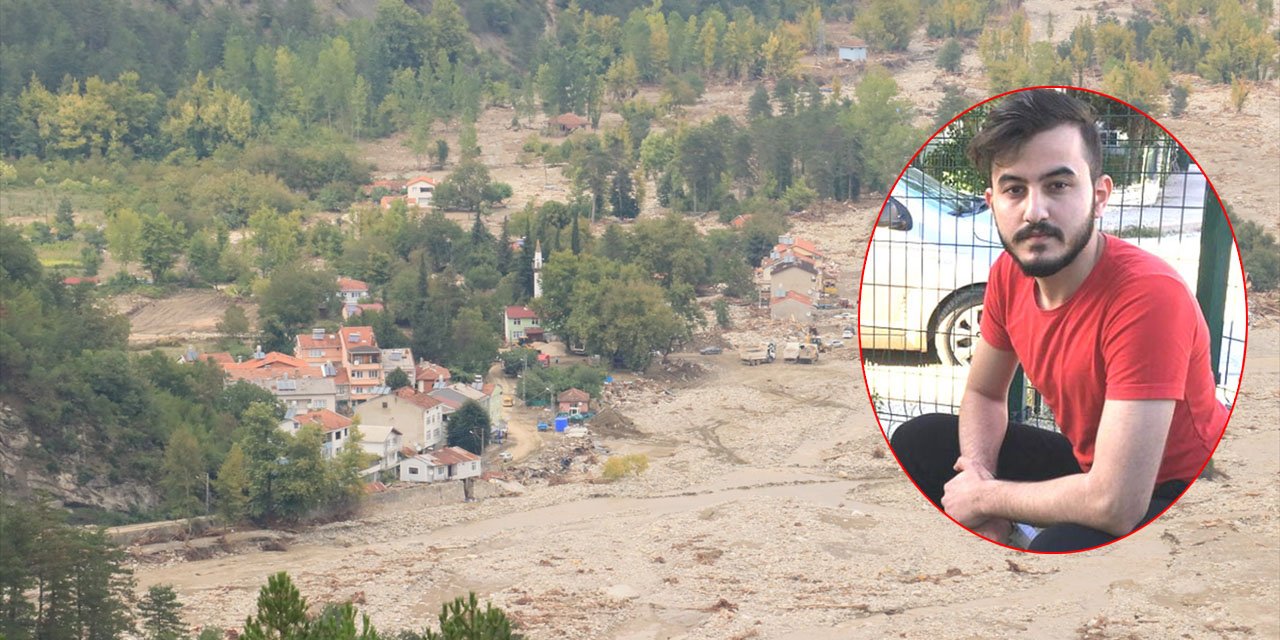 Selden 4 kişiyi kurtaran kahraman genç, 4 kişilik ailesiyle sel sularına kapılmış