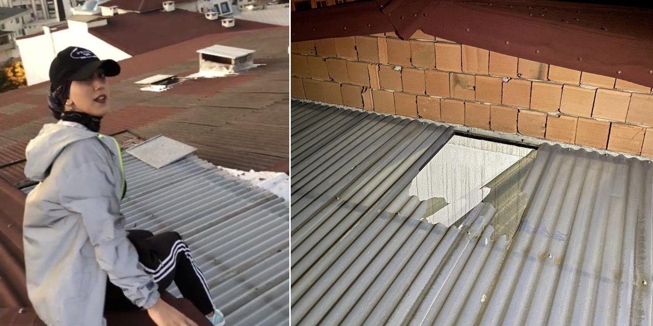 Sosyal medya için video çeken genç kız çatıdan düşüp hayatını kaybetti! O anları kuzeni görüntüledi