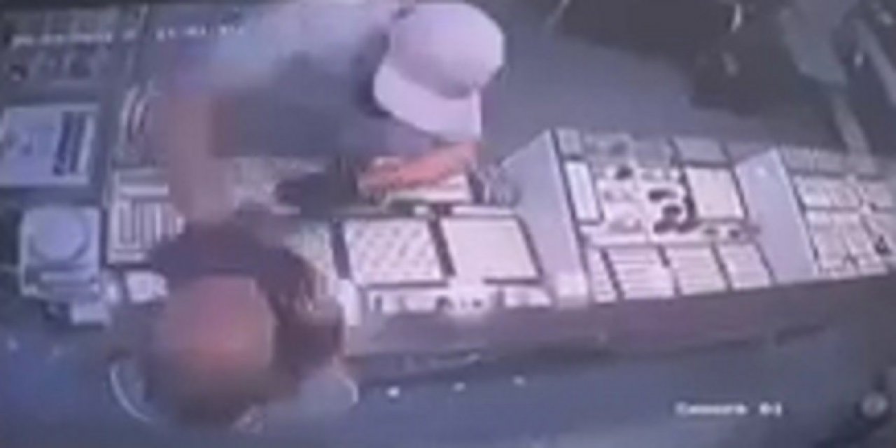 Taşla kuyumcu soydu! O anlar kamerada