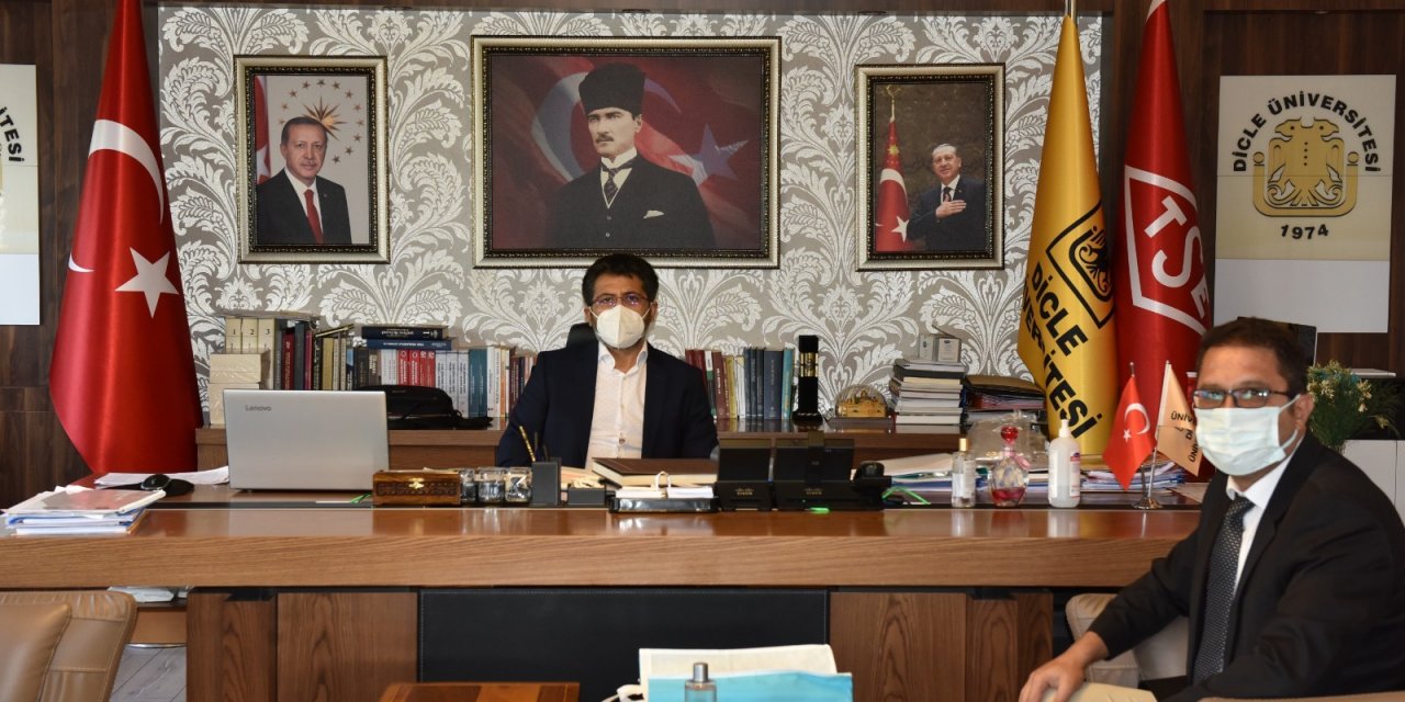 Diyarbakır Şube Müdürü Başeğmez’den Dicle Üniversitesi Rektörü’ne ziyaret
