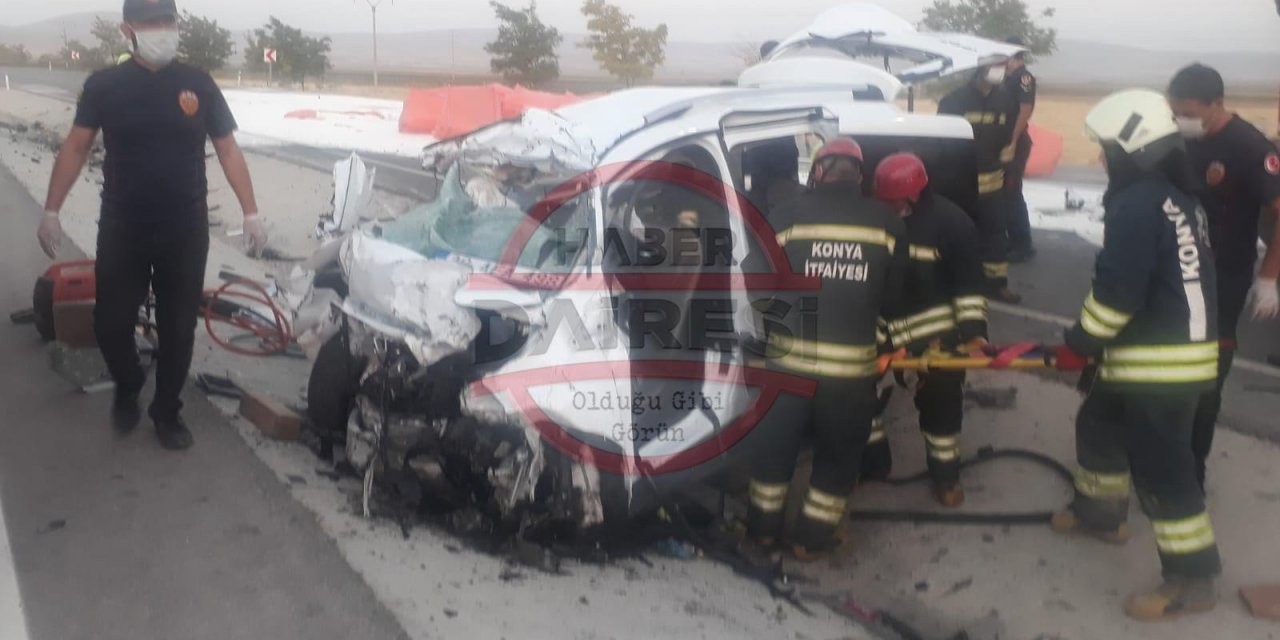 Son Dakika: Konya'da katliam gibi kaza: 6 ölü, 2 yaralı