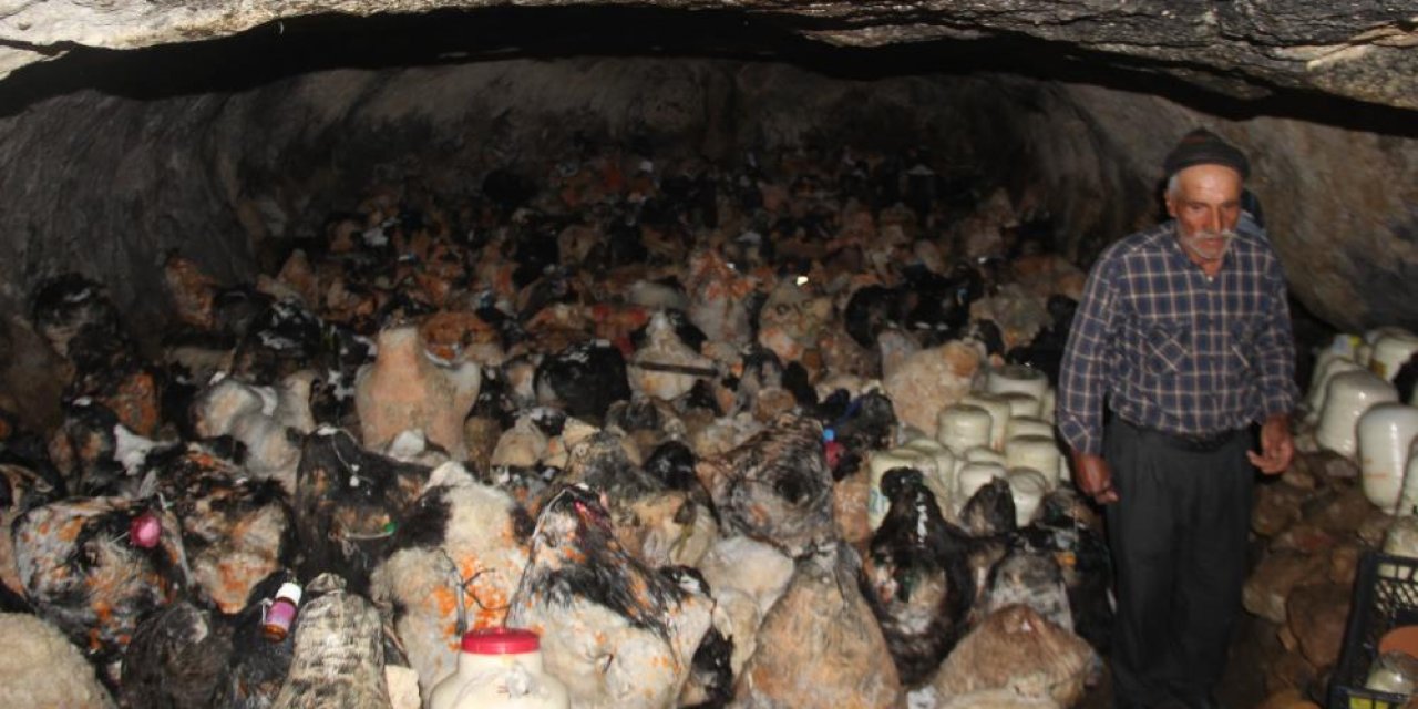 Konya'nın doyumsuz lezzeti 5 ay boyunca mağarada bekletilerek olgunlaşıyor