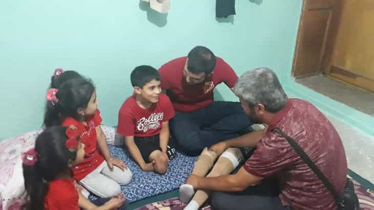 12 yaşındaki Muhammed’in protez bacak sevinci