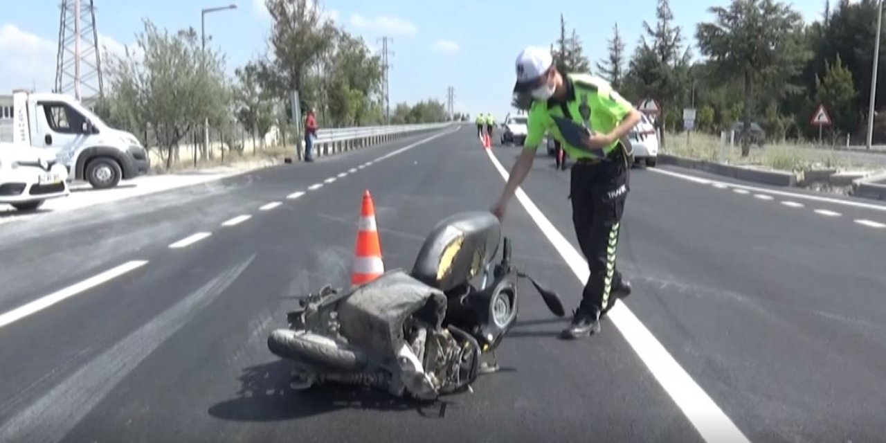 Konya’da geçmek istediği otomobille çarpışan elektrikli bisiklet sürücüsü öldü