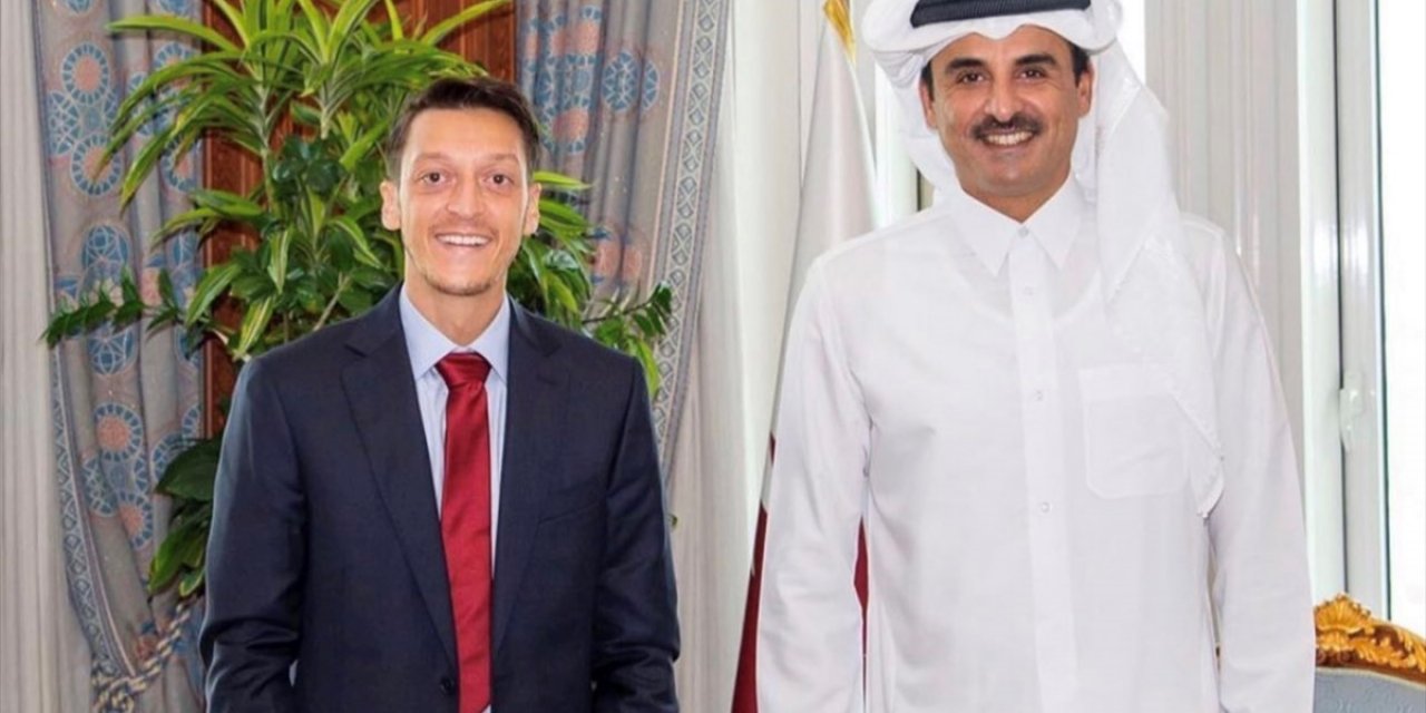 Katar Emiri Şeyh Temim, Mesut Özil'i kabul etti