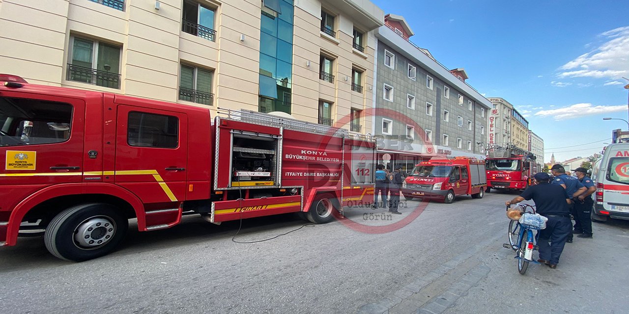 Konya’da otelde yangın ihbarı! Asansörde sıkışan 2 kişiden biri öldü, diğerinin durumu ağır