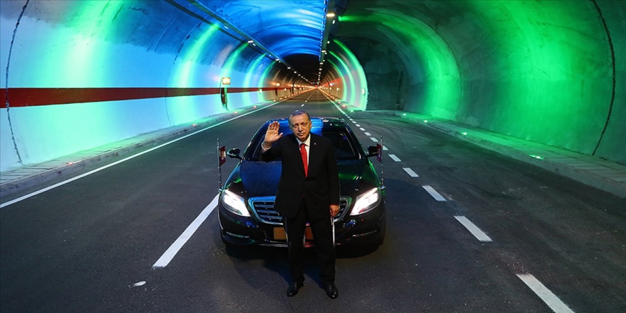 Cumhurbaşkanı Erdoğan paylaştı: 19 yılda 364 tünel