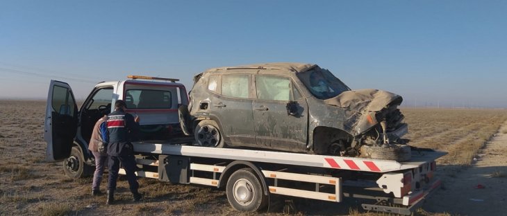 Fenerbahçe taraftarları Konya-Aksaray kara yolunda kaza yaptı