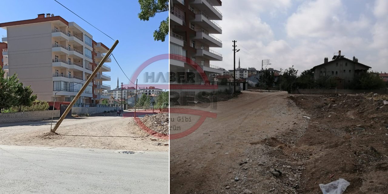 Konya’da okul yolundaki tehlike ortadan kaldırıldı