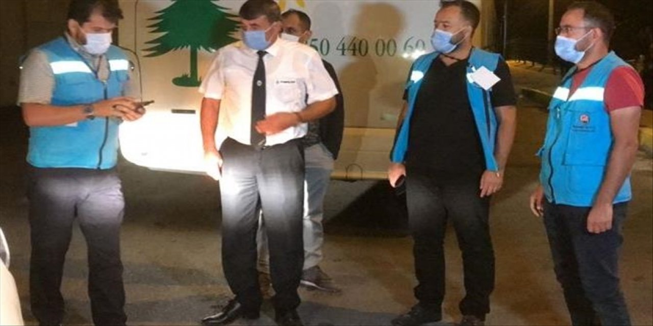Karantinası bitmeyen yolcu ve otobüs firmasına 8 bin 100 lira ceza kesildi