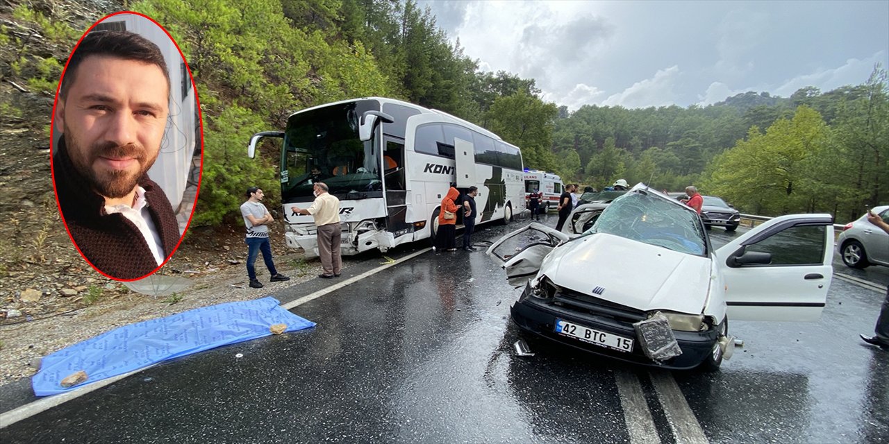 Tatil dönüşü kazada can veren anne ve baba Konya’da toprağa verildi