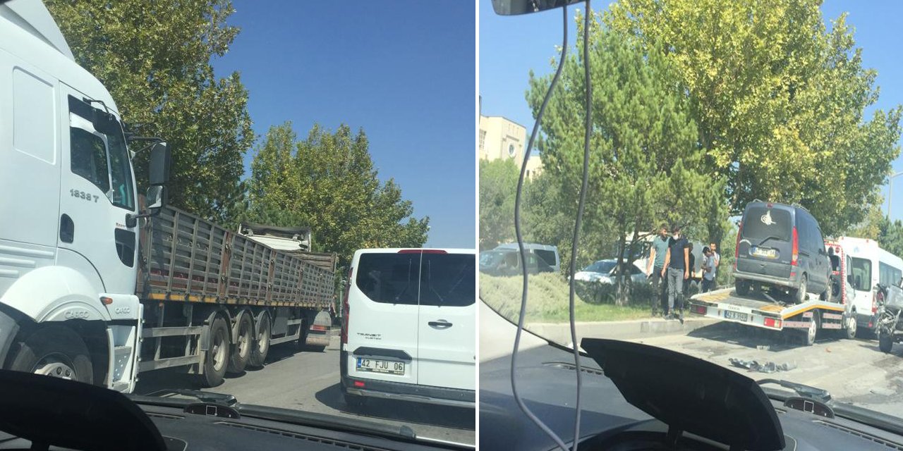 Konya’da zincirleme kaza! İkisi TIR, 6 araç birbirine girdi