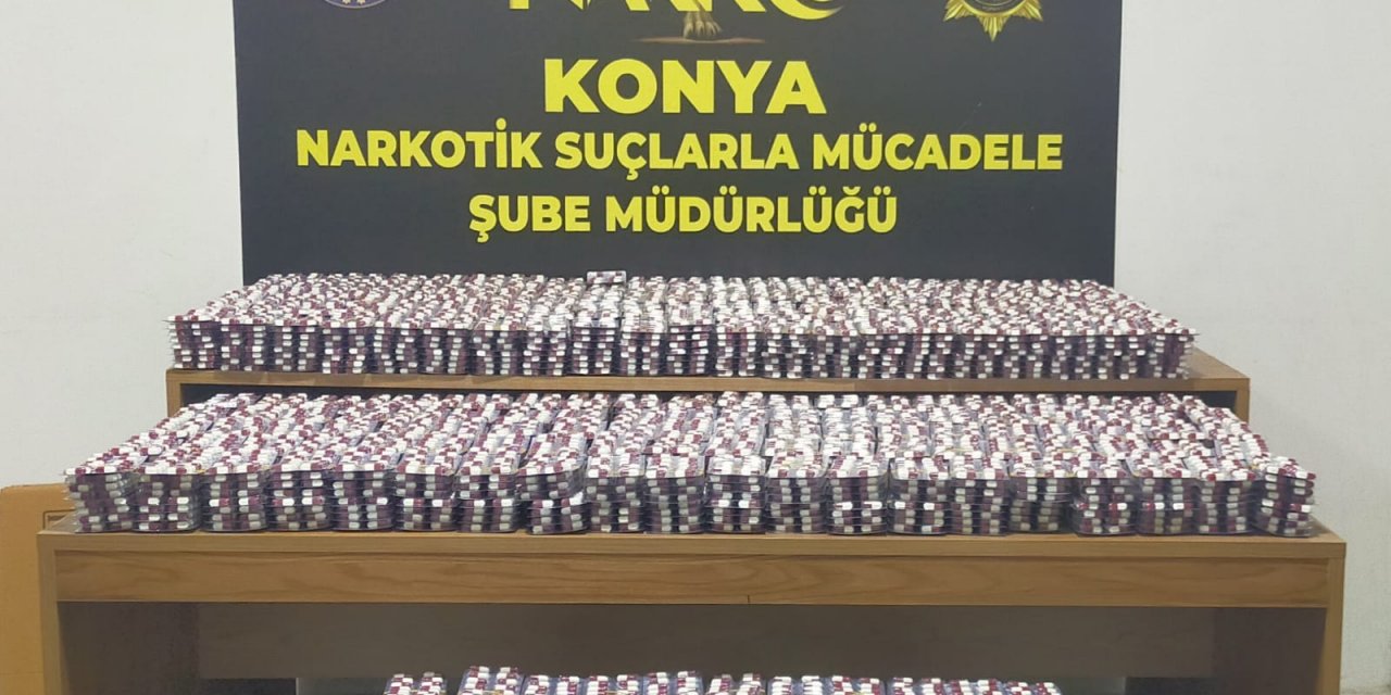 Son Dakika: Konya’da dev operasyon! 30 bine yakın uyuşturucu hap ele geçirildi