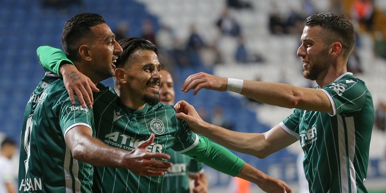 Konyaspor 2-0 öne geçtiği maçta 1 puana razı oldu