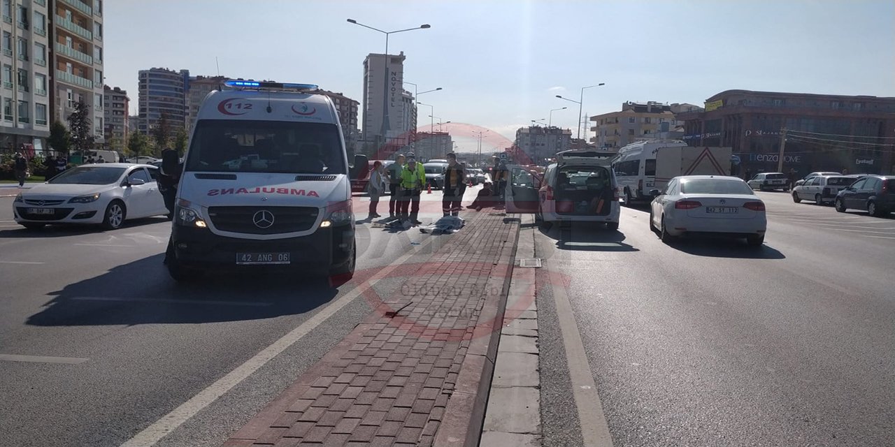 Konya'da otomobilin çarptığı yaya hayatını kaybetti