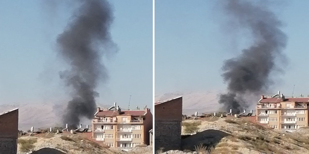 Konya'da 3 katlı binada korkutan yangın
