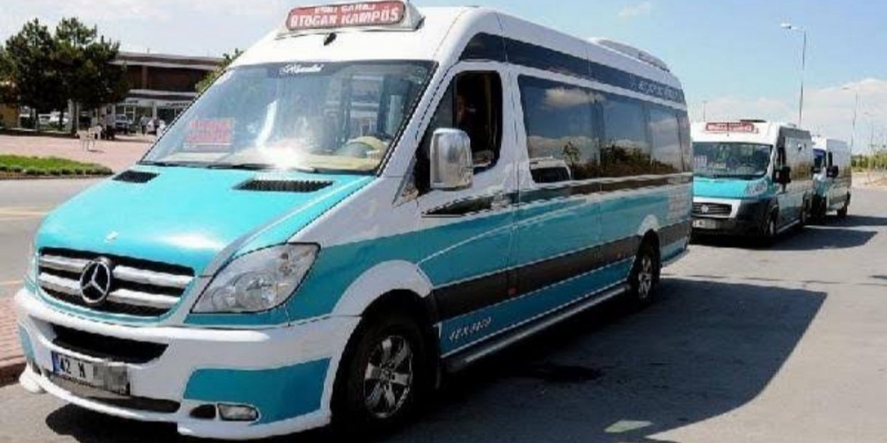 Konya’da minibüs ücretlerine zam