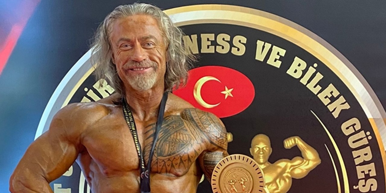Konyalı iş adamı vücut geliştirmede Türkiye Şampiyonu oldu