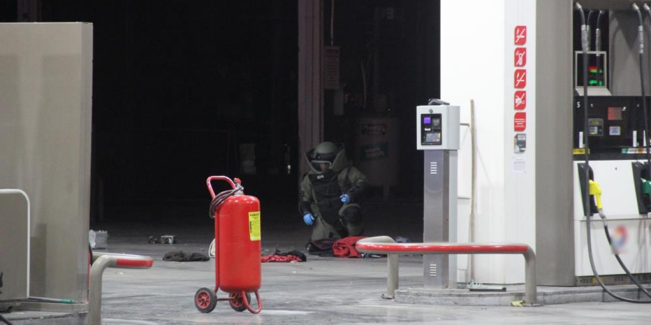 Konya’da petrol istasyonunda şüpheli valiz alarmı! Bomba uzmanı müdahale etti