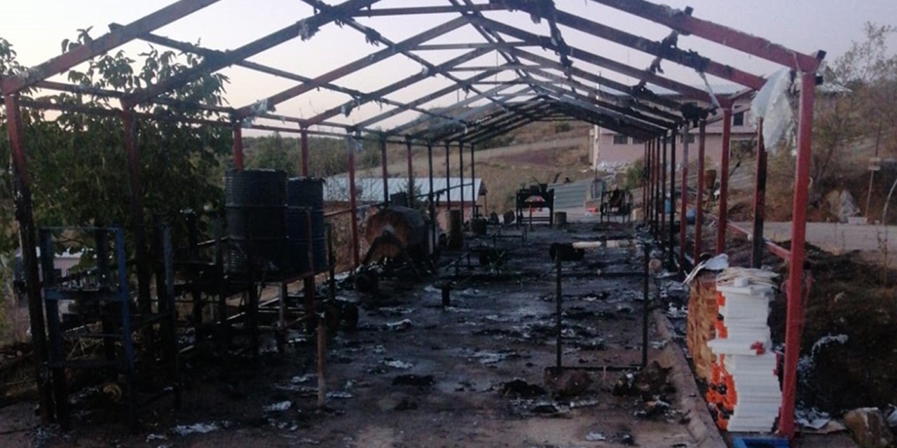 Konya'da patlayıcı madde fabrikasına ait çadırda yangın! Yaralanan 2 işletme sahibinden birinin durumu ağır