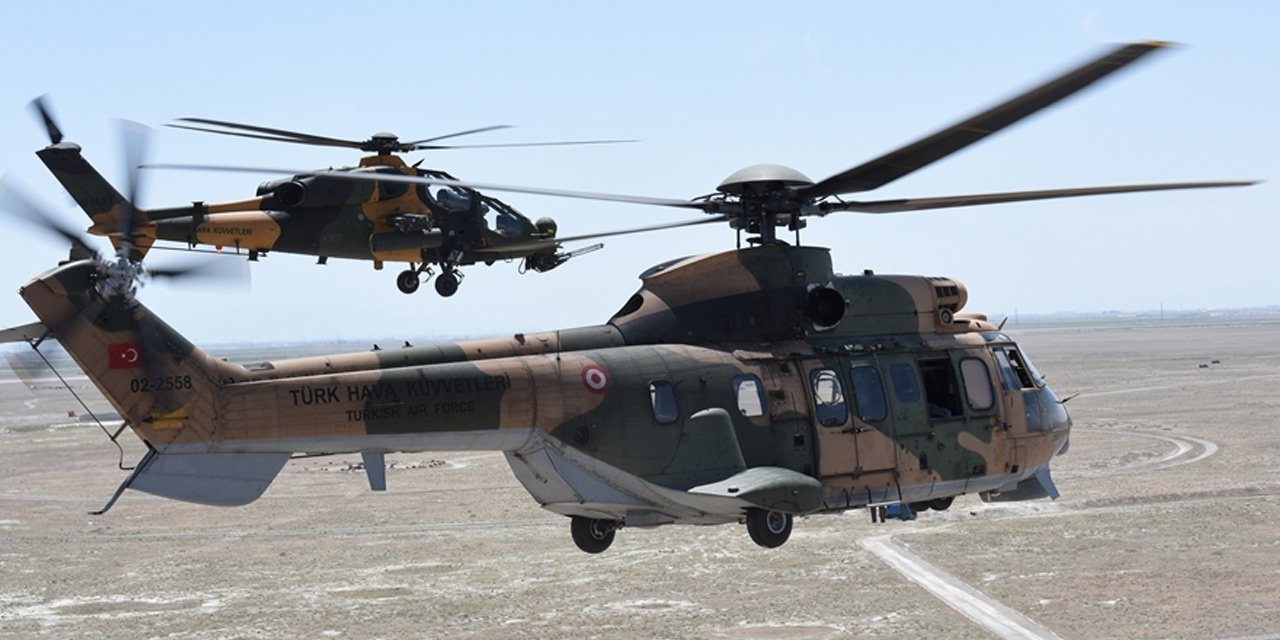 Konya'da milli unsurların katılımıyla gerçekleştirilen tatbikattan görüntü paylaşıldı