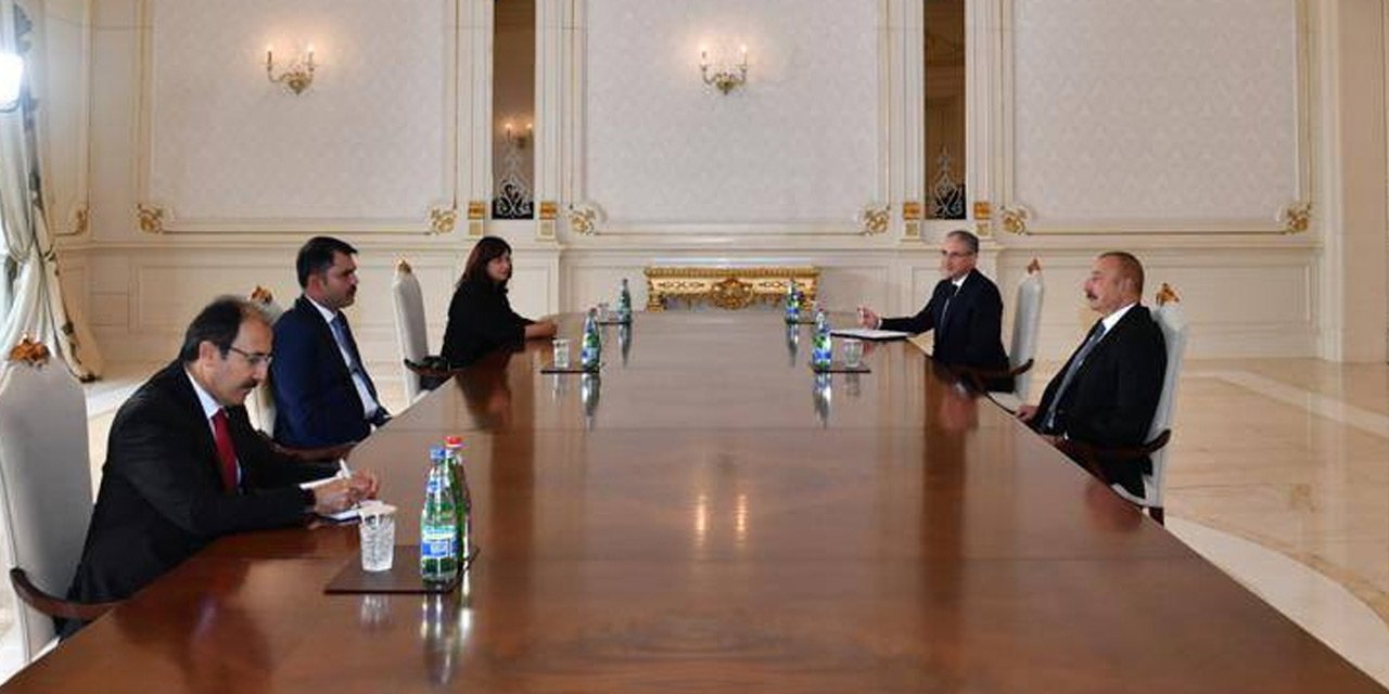 Bakan Kurum, Azerbaycan Cumhurbaşkanı İlham Aliyev ile görüştü