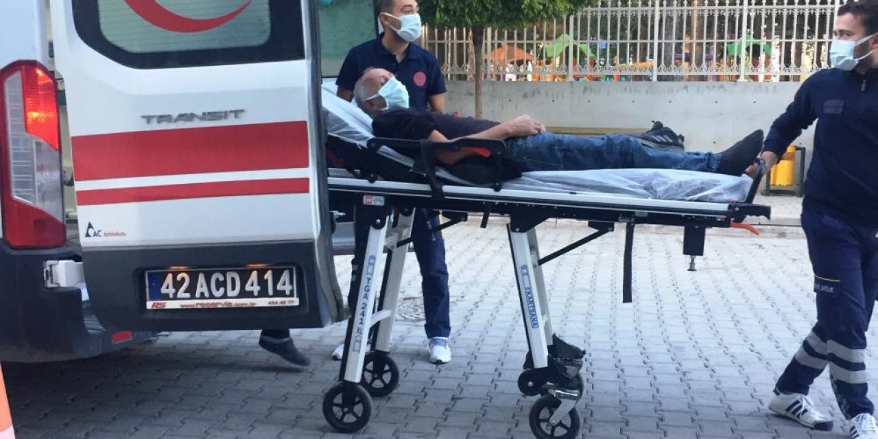 Konya’da tamir için çıktığı çatıdan düşen kişi yaralandı