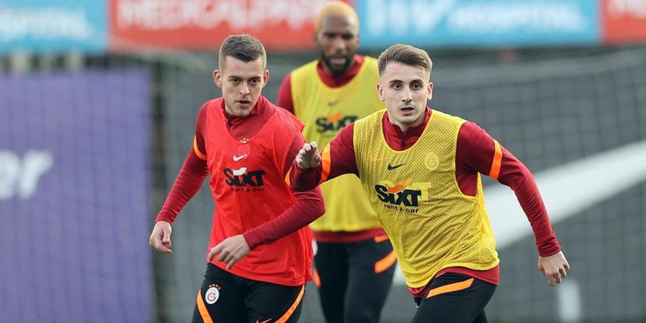 Galatasaray'da Konyaspor maçı hazırlıklarına Milli Takım kamplarından dönen oyuncular da katıldı