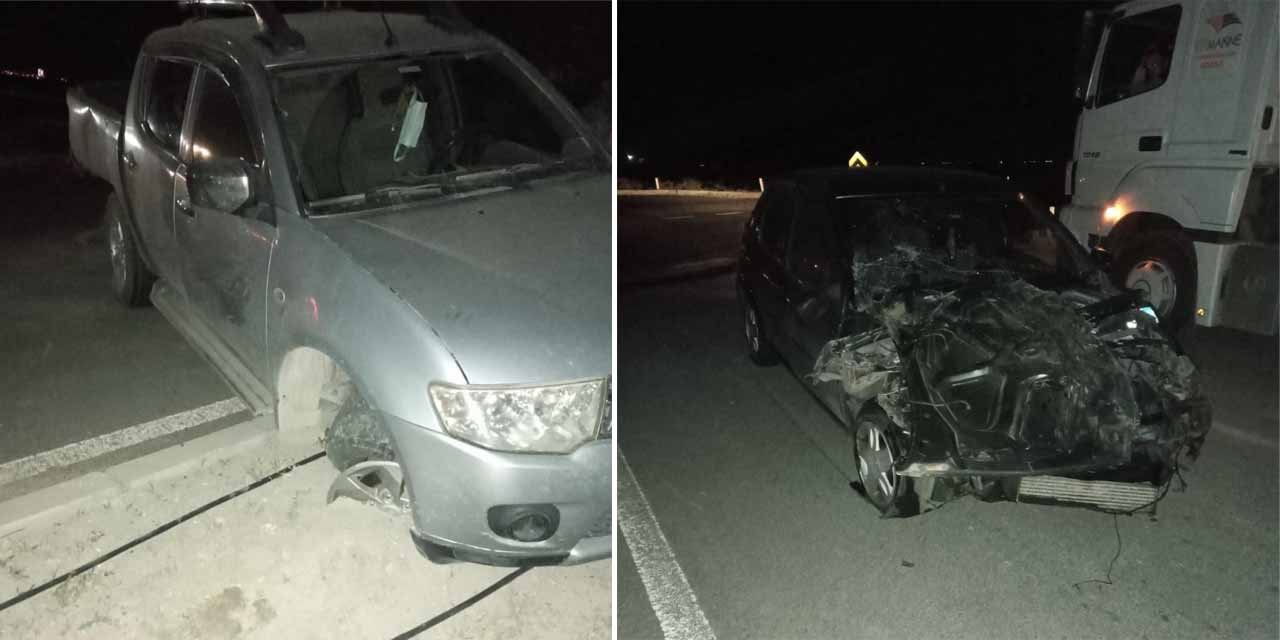 Konya’da kaza! Kamyonet otomobille çarpıştı: 5 yaralı